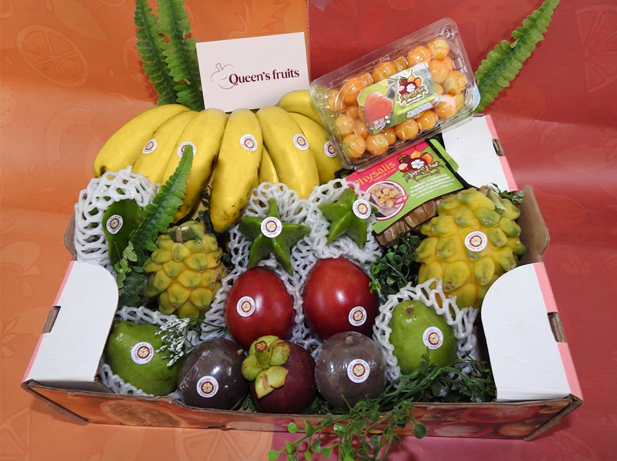 Caja de frutas tropicales Queen's Fruits